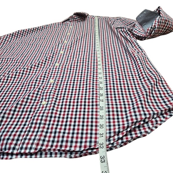 2 Jack Stone Gingham Dress Shirt Long Sleeve Button Down‎ Size XL - Picture 8 of 11